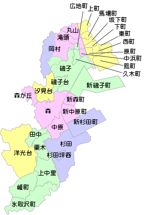 横浜市磯子区地図