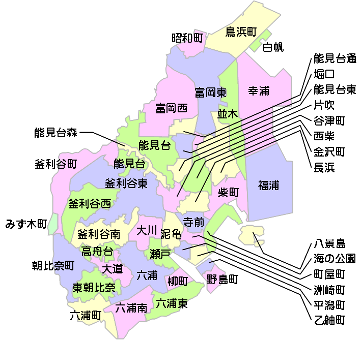 横浜市金沢区地図